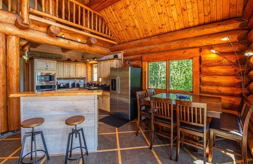 Sandpoint House | Remodeled log home on Schweitzer Mountain w/private hot tub - 1/2 mile to lifts