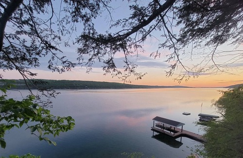 Rushville House | Renovated 1 BR Romantic lakefront cottage with incredible sunsets and views