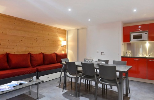 Macot-la-Plagne Apartment | Renovated Apartment · Comfort & Style · Central Location · Balcony