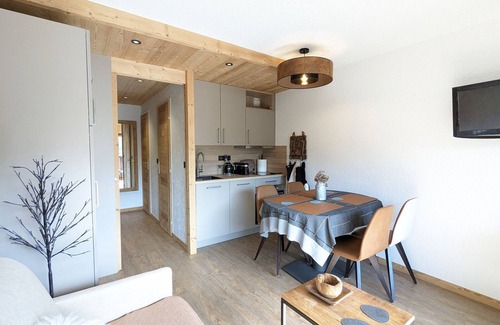 La Clusaz Apartment | Renovated Apartment in Village Center with Garage and Balcony