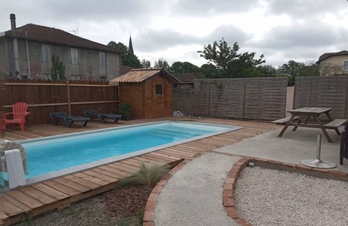 Saint-Paul-en-Born House | Renovated barn with private pool