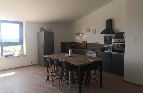 Villespassans House | Renovated former barn View of Pyrenees, Canigou, Clape massif and garrigue