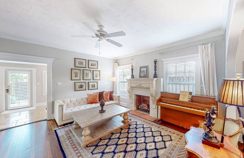 Riviera Beach House | Renovated historic home with large pool, grill, enclosed yard, & gourmet kitchen