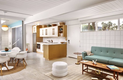 Twin Palms Apartment | Renovated, luxe mid-century Ocotillo gem w/patio