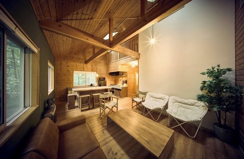 Naganohara House | Rental villa in the forest Wooden deck roof Cypr/Agatsumagun Gunma
