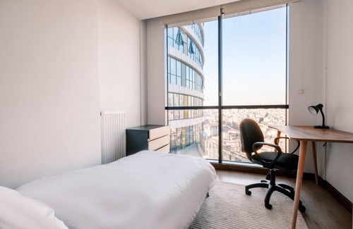 Atasehir Apartment | Residence with City View 5 min to Optimum Mall