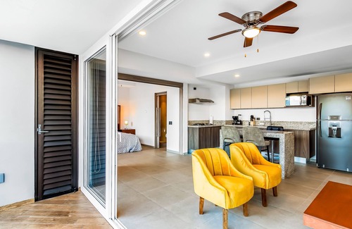Puerto Vallarta Condo | Resort condo with balcony, scenic view, rooftop pool, & well-equipped kitchen