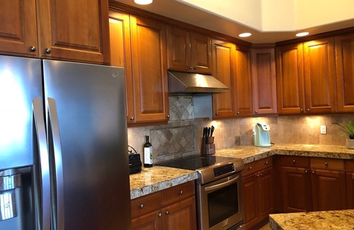 Chandler House | Resort Living! Quiet Lakefront Home. Pool, large shaded patio, fishing, sleeps 9