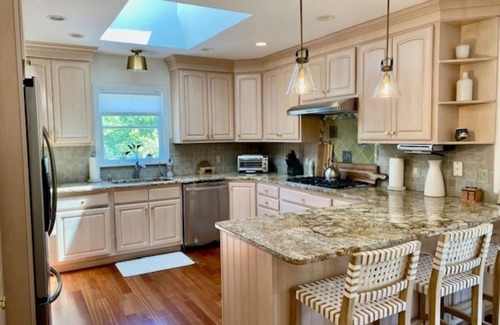 Lagoon Heights House | Retreat to Martha's Vineyard with a Private Pool & Outdoor Living in Oak Bluffsn