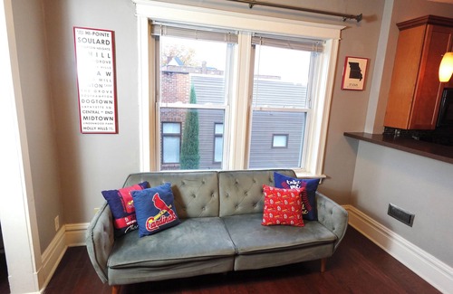 The Gate Apartment | Retro Baseball Downtown STL Apartment