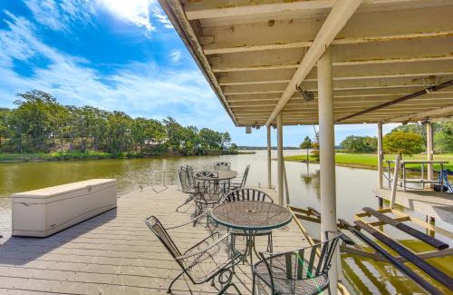 Log Cabin House | Rhodes Retreat with Dock on Cedar Creek Lake!