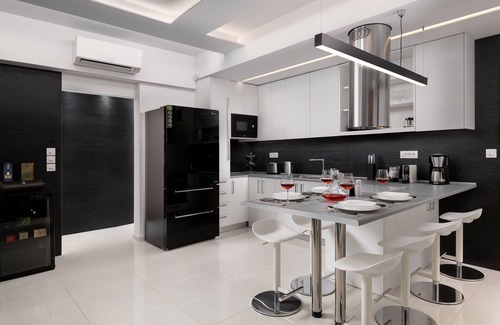 Petaloudes Apartment | Rhodes Skyline Suite - 3 Bedroom with 2 Jacuzzi (outDoor + InDoor) and Sea view