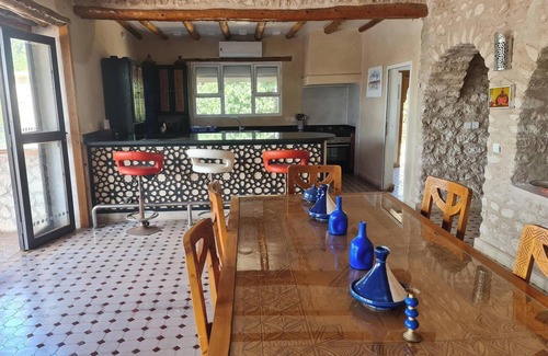 Sidi Kaouki Villa | Riad Ahlam villa with swimming pool surrounded by argan trees