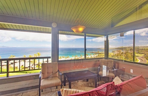 Kapalua Condo | Ridge Villa 2423-24 Platinum level, remodeled townhouse with exquisite ocean, coastal and island views!