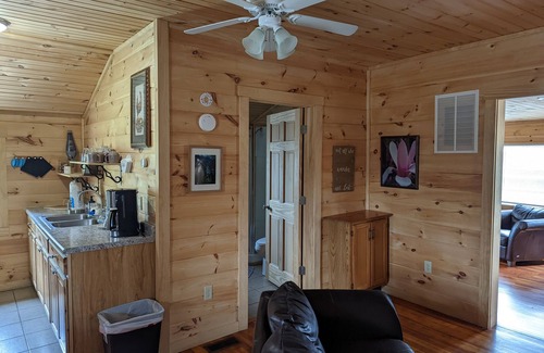 Laurelville Cabin | Ridgetop cabin featuring spa, sun room, fireplace and deck with panoramic views.