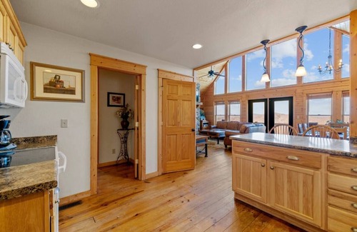 Wolf Laurel House | Ridgetop Retreat Views Fireplace