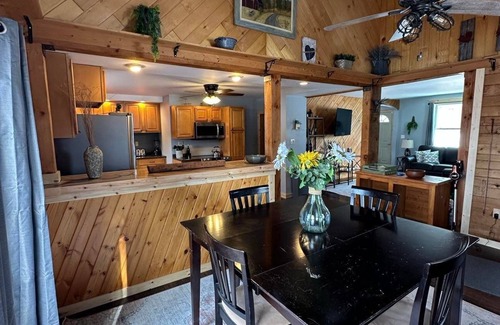 Laurium House | Right off the main trail system! Heated garage large parking for large trailers