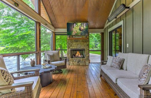 Dial House | River Cottage of Blue Ridge - Outdoor Lounge with Gorgeous Views + a Hot Tub and Firepit!