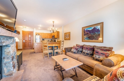 River Run Condo | River Run Condo with Spacial Balcony overlooking Ice Rink & Mountain Views!