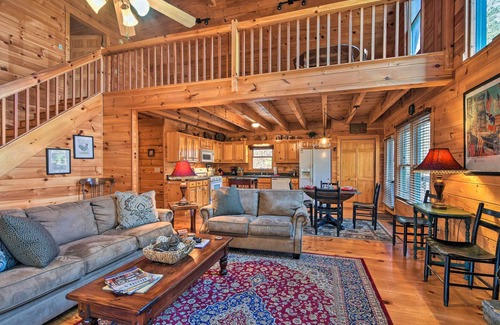 Ellijay Cabin | 'Riverbend Reserve' Cabin w/Yard + Fire Pit!
