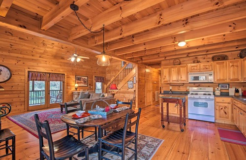 Ellijay Cabin | 'Riverbend Reserve' Cabin w/Yard + Fire Pit!