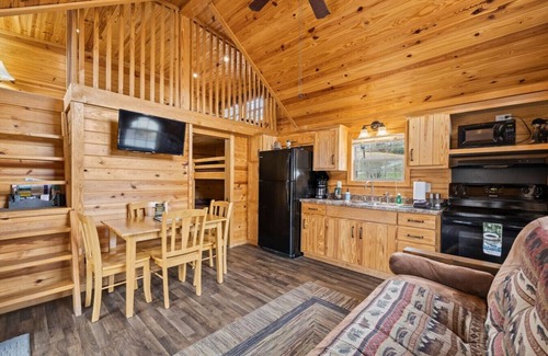 Dillsboro House | Riverfront Cabin with Deck and Fire Pit Near the Smoky Mountains!