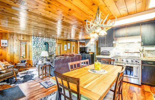 Cle Elum Cabin | Riverfront cabin with large deck, gorgeous view, woodstove, & quiet location