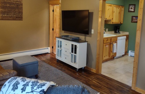 Estes Park Condo | Riverfront Condo w/ Mtn views 2 decks close to RMNP and Downtown Estes Park