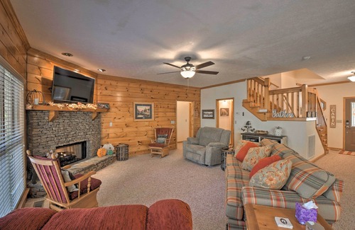 East Ellijay House | Riverfront Ellijay Home w/ Private Deck & Hot Tub!