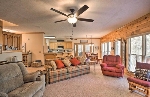 East Ellijay House | Riverfront Ellijay Home w/ Private Deck & Hot Tub!