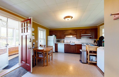 Montgomery Center House | Riverfront house walking distance to town with fireplace and w/d - dogs welcome