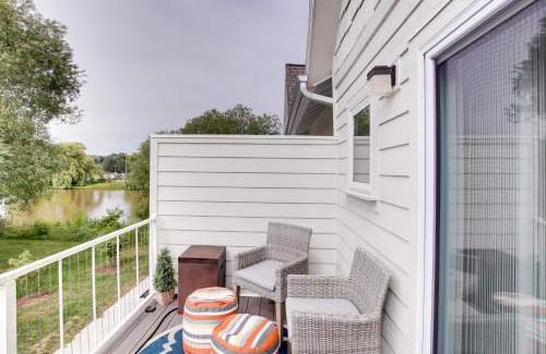 Sheboygan House | Riverfront Sheboygan Townhome with Grill!