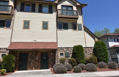 Helen Apartment | Riverfront studio with fireplace, porch & prime downtown Helen location