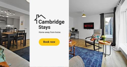 Cambridge Apartment | Riverside - 2BR & 1BR - Flat Walk to Centre with open Parking