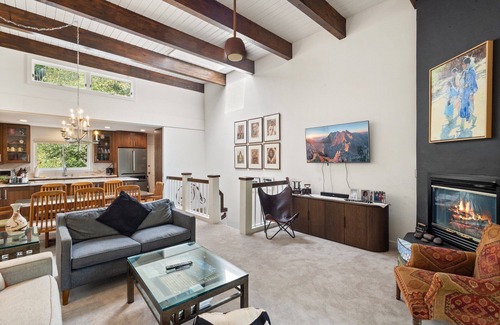 Telluride Apartment | Riverside Condo with Mountain and Town views and updated furnishings.
