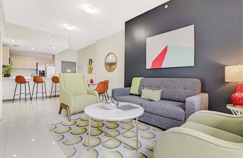 Brickell House | Roami at Habitat Brickell | Pool + Balcony | 2 Bed