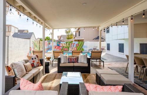 Cactus Meadows House | Rock Climbing Wall Pool& Mini Golf Game Room Mural