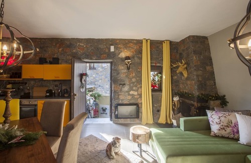 Aghios Athanasios Ski Chalet | Rock Dandy - Private chalet with fireplace. Up to 6