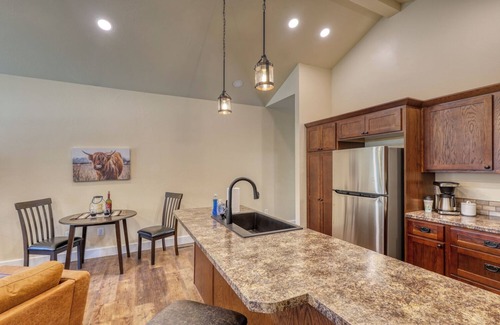 Rockerville Condo | Rockerville Gold Town Lodging #11-This one-bedroom condo is your perfect home base for adventure and relaxation. Just minutes from Mount Rushmore, Crazy Horse Memorial, Custer State Park, Sturgis, and the Badlands.