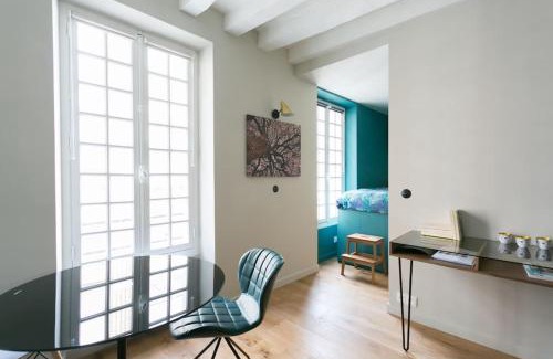 5th Arrondissement Apartment | Romantic Brand New Suite in Central Paris, Bathroom, Kitchen