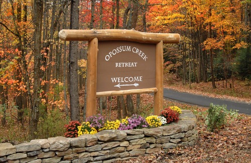 Lansing Cabin | Romantic Cabin 1 with Hot Tub on Screened porch next to National Park