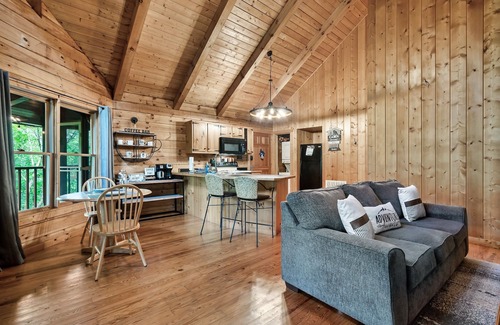 Sevierville Cabin | Romantic cabin in the woods with private hot tub and WiFi