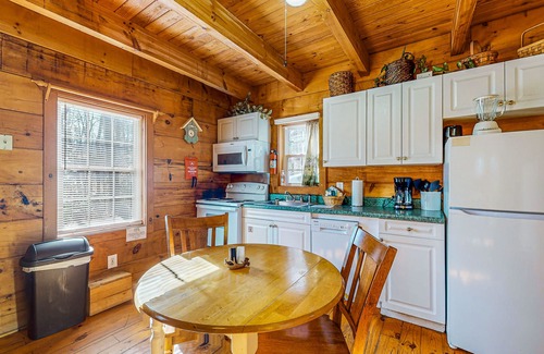 Sautee Nacoochee Cabin | Romantic & Dog-Friendly Log Cabin in the Woods with Private Hot Tub