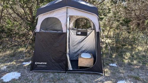 Vanderpool Other | Romantic Glamping Getaways in Texas Hill Country in this Cute Safari Tent Rental