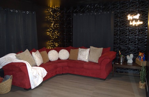 Amarillo House | Romantic Kink Loft for Couples King Bed, Naughty Playrooms, BDSM Vibes