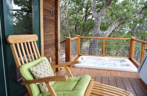 Wimberley Cabin | Romantic Luxury Cabin! Has it all Hot tub, Fireplace, Gorgeous Views!