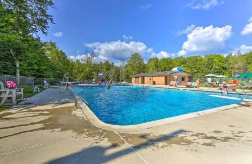 Pocono Lake House | Romantic Pocono house - stream, lake, beach, pool, firepit
