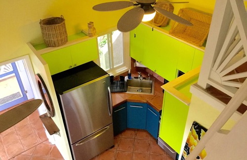 Bordeaux Mountain Cottage | Romantic St John Hillside Villa w/a View! - Full A/C & W/D