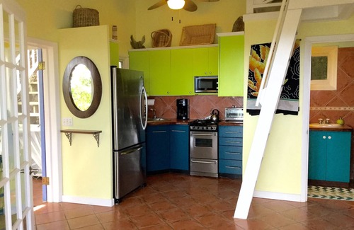 Bordeaux Mountain Cottage | Romantic St John Hillside Villa w/a View! - Full A/C & W/D