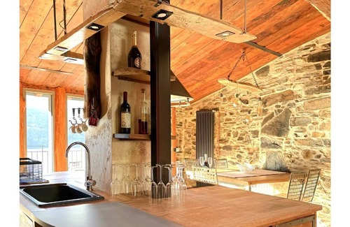 Laglio House | Romantic stone house with wide view of Lake Como and Villa Oleandra